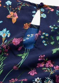 Blouse manches courtes • bleu nuit floral • Boutique bonprix