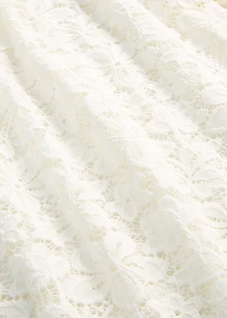 Getailleerd kanten shirt • wolwit • bonprix online shop