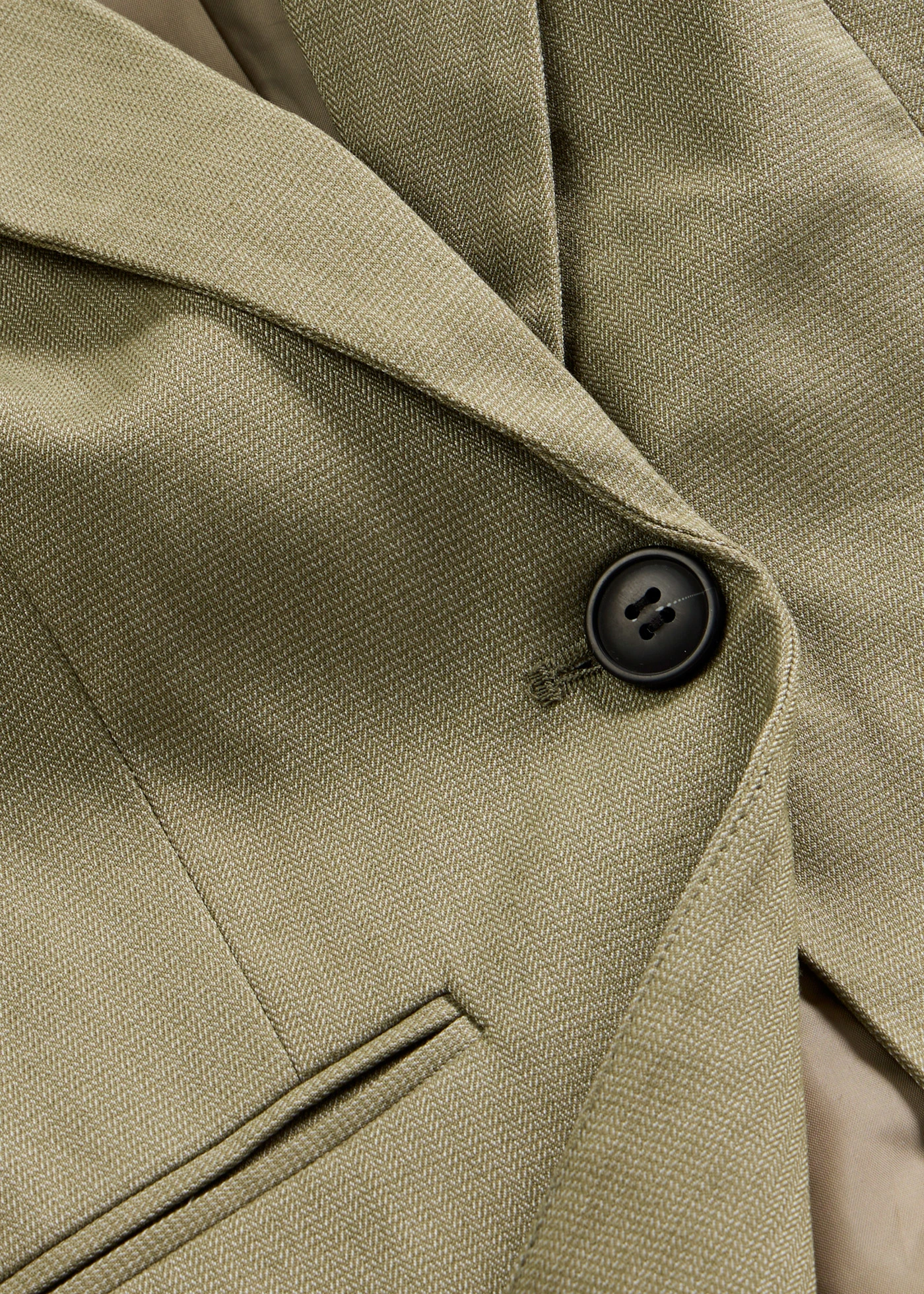 Blazer met paspelzakken, korte maten • olijfgroen • bonprix online shop