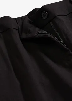 Pantalon de tailleur, taille courte, Couleur: noir