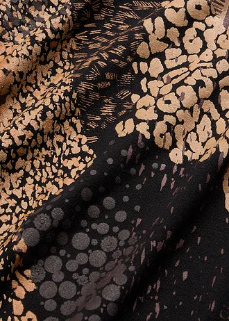 Bluză din amestec moale cu viscoză • negru, cu imprimeu grafic • magazin bonprix