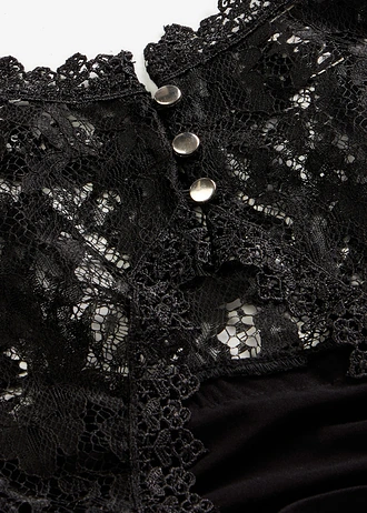 Top in een zachte viscosemix • zwart • bonprix online shop