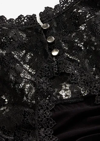 Top van een zachte viscosemix • zwart • bonprix online shop