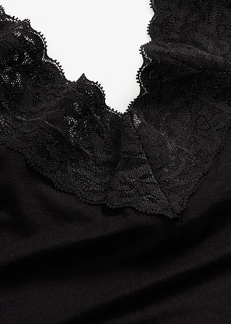 T-shirt doux en viscose extensible • noir • Boutique bonprix