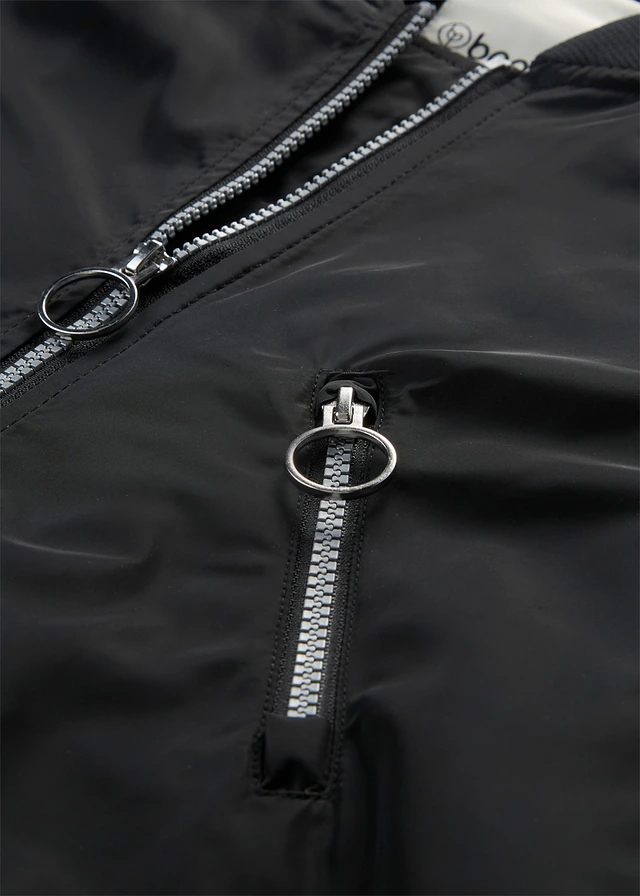 Lange jas met gebreide kraag • zwart • product-page.page-title-suffix