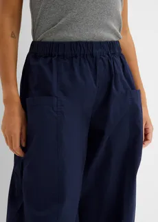 Pantalon en twill de coton extensible • bleu foncé • Boutique bonprix