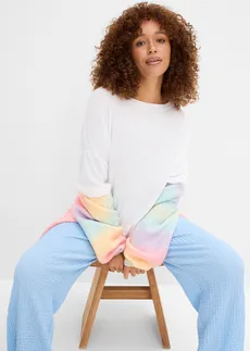 T-shirt oversized z lejącej wiskozy • biały • sklep bonprix