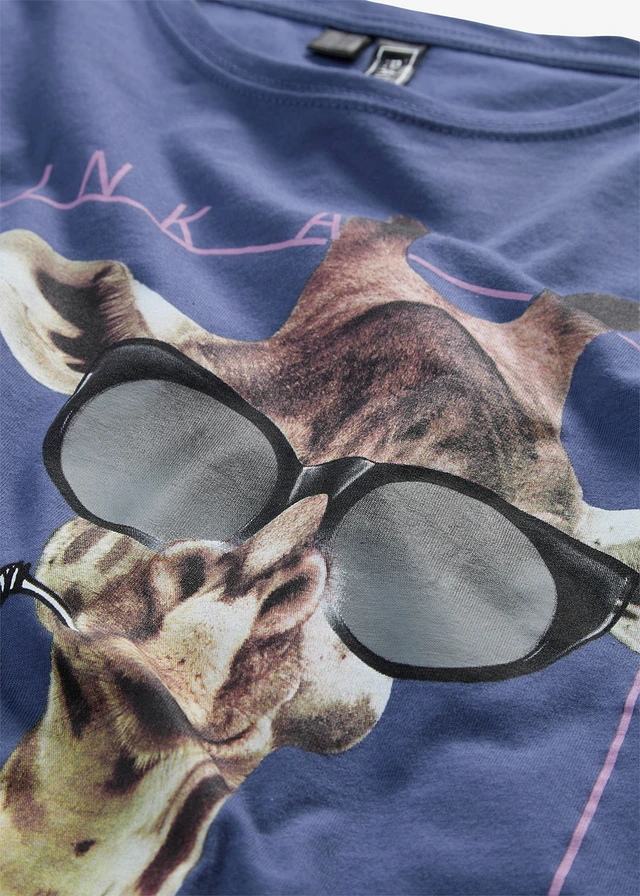 T-shirt met print • indigo met print • product-page.page-title-suffix