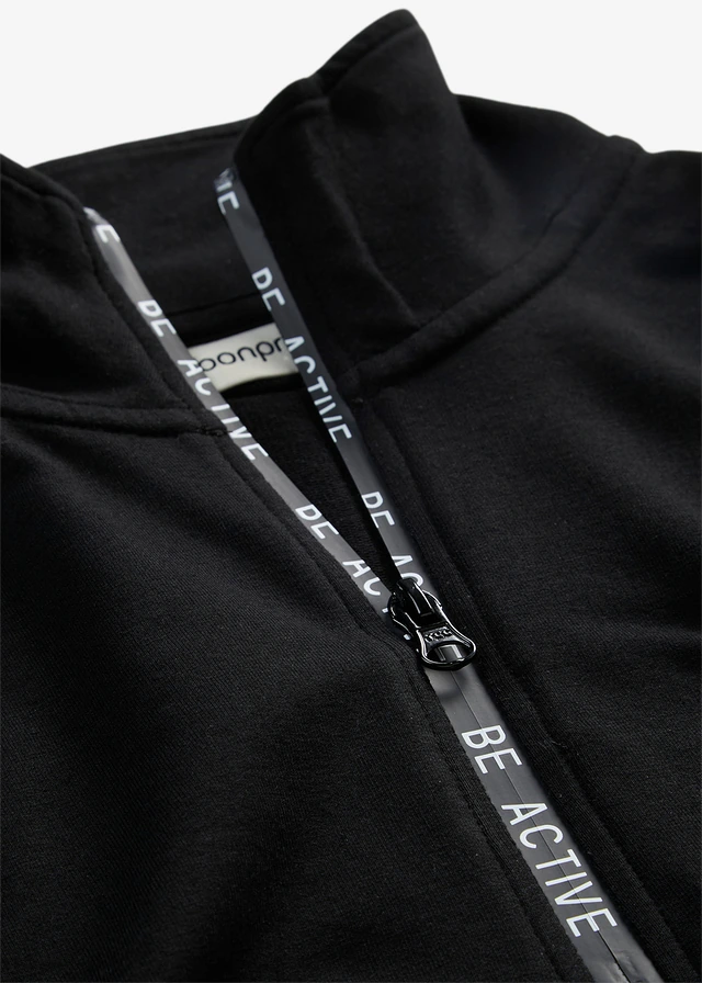 Zachte sweatjurk • zwart met print • product-page.page-title-suffix