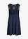 Mini jurk met kant, Kleur: donkerblauw