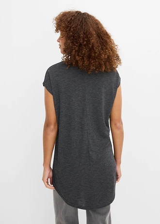 T-shirt doux, Couleur: noir imprimé