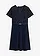 Jurk met riem, Kleur: donkerblauw