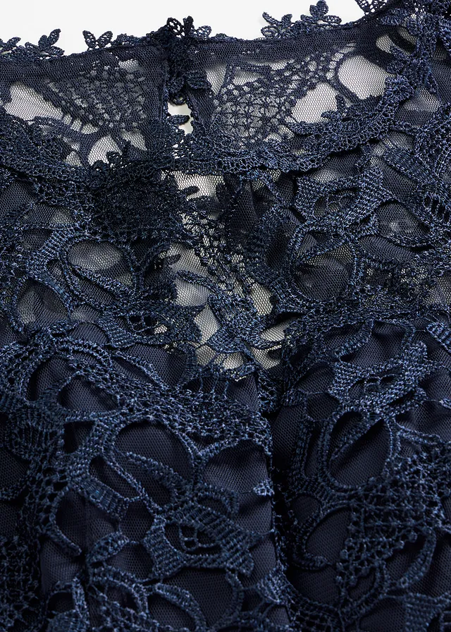Robe longue avec dentelle • bleu foncé • product-page.page-title-suffix