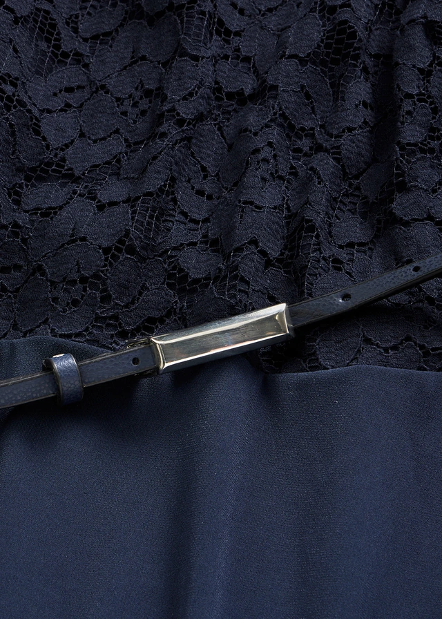 Jurk met riem • donkerblauw • product-page.page-title-suffix