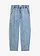 Barrel jeans met mid waist en comfortband, Kleur: lichtblauw denim washed