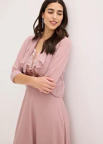 Bolero van elegant chiffon • rozenhout • bonprix online shop