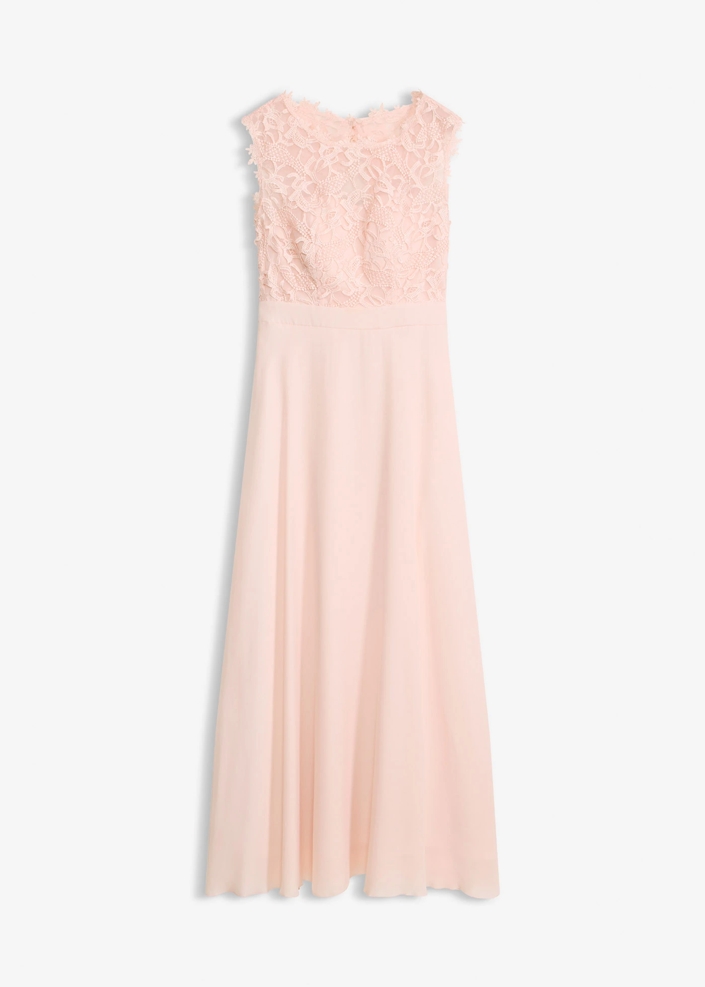 Maxi galajurk met kant • parelroze • bonprix online shop