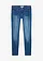 Skinny stretch jeans, mid waist, Kleur: blauw denim used