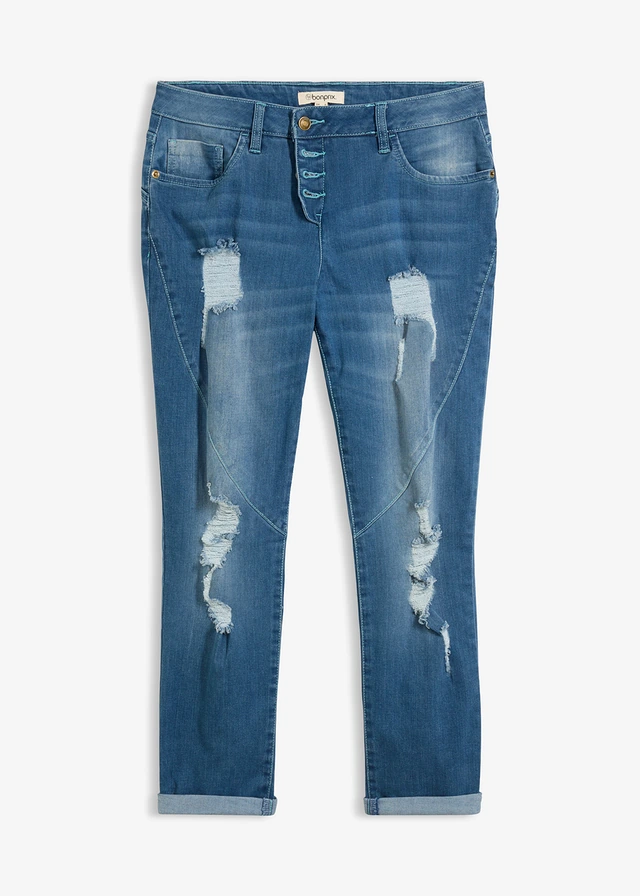 Blugi boyfriend, Mid Waist