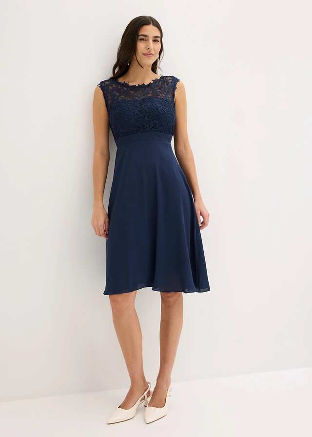 Robe courte à dentelle • bleu foncé • product-page.page-title-suffix