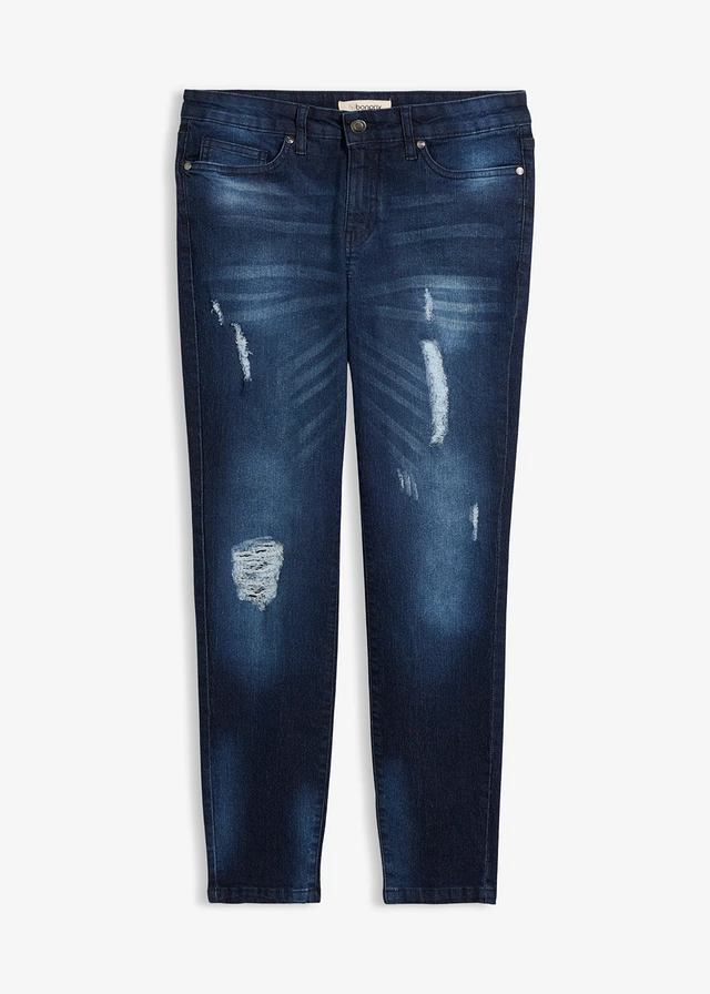 Blugi skinny cu talie medie, stretch