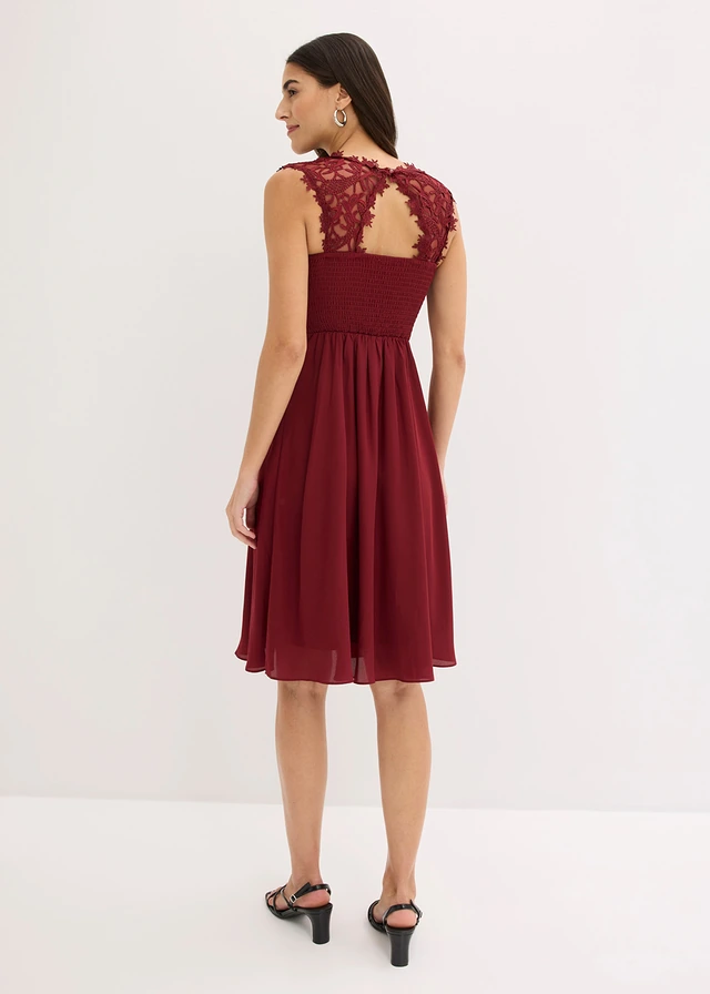 Robe courte à dentelle • rouge rubis • product-page.page-title-suffix