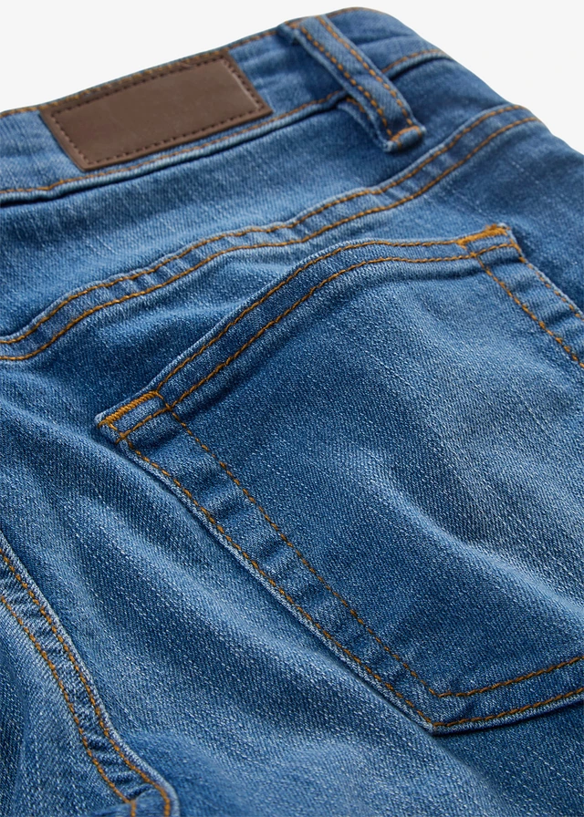 Skinny stretch jeans mid waist • blauw used • product-page.page-title-suffix