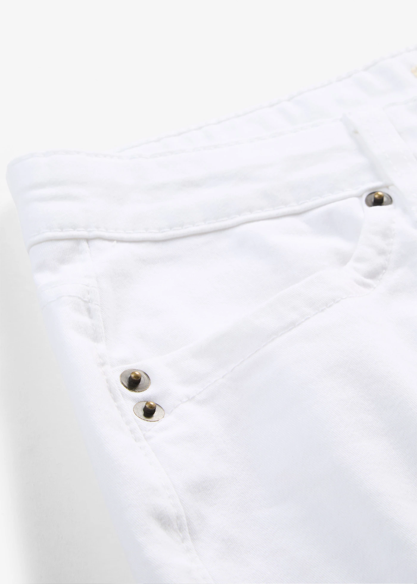 Dżinsy ze stretchem straight, mid waist • biały • sklep bonprix