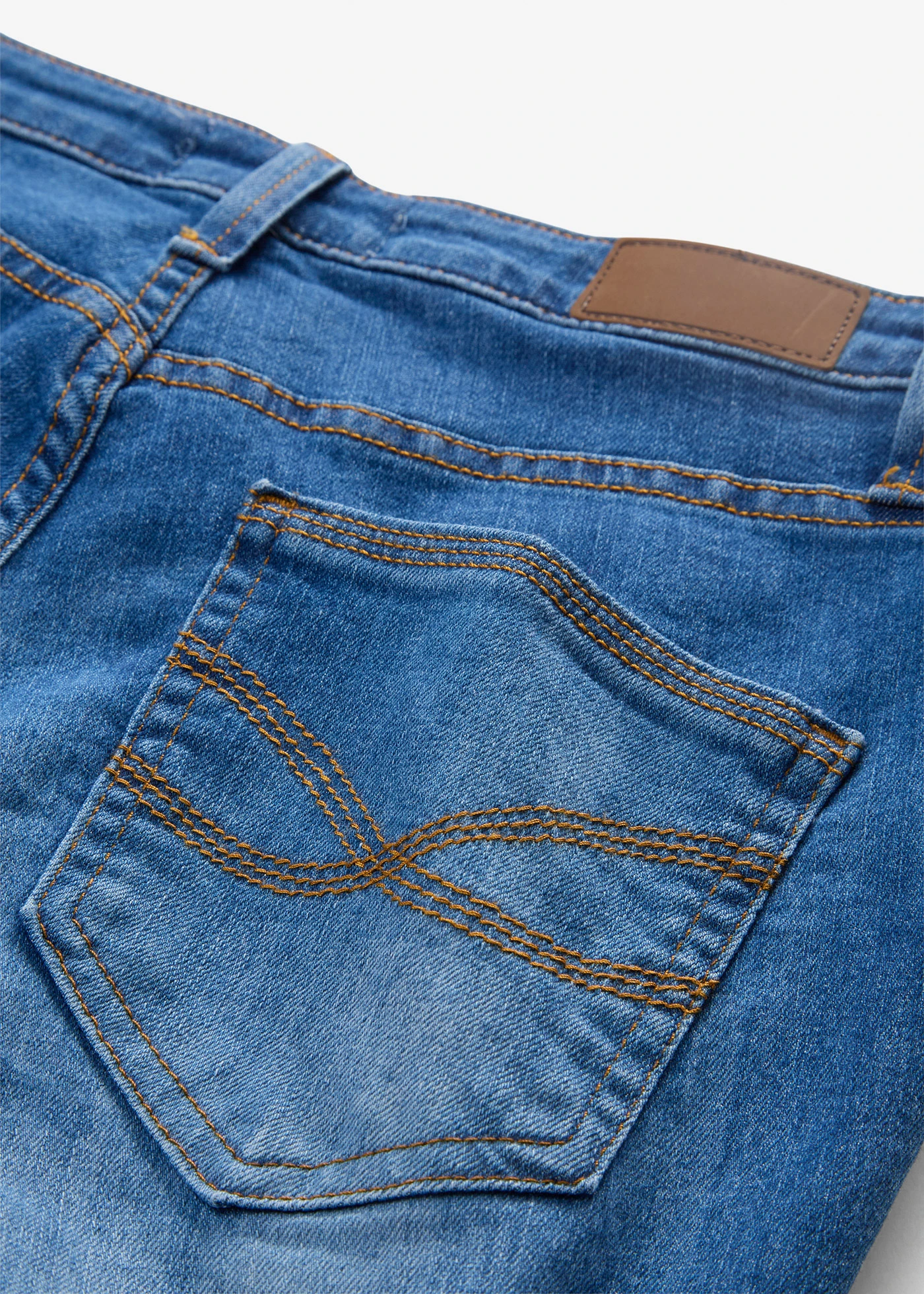 Skinny stretch jeans, mid waist • blauw denim used • bonprix online shop