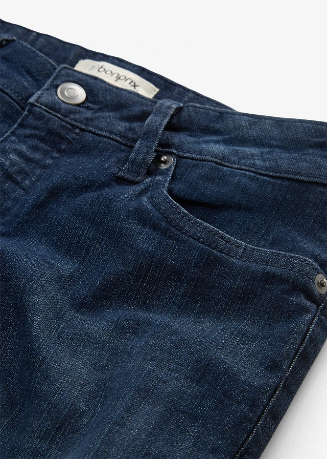 Jean bootcut taille mi-haute, extensible • bleu foncé used • product-page.page-title-suffix