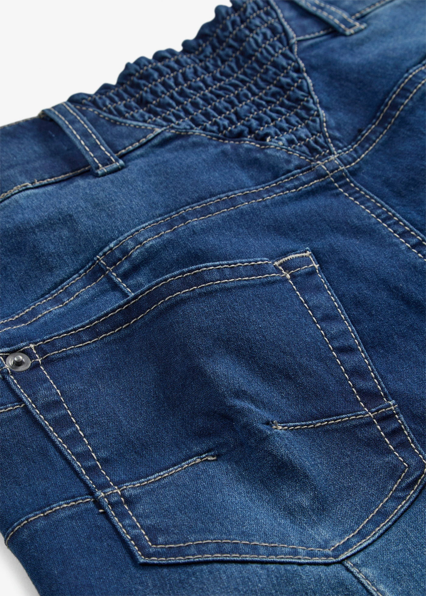 Modelujące dżinsy o kroju bootcut, mid waist • granatowy denim • sklep bonprix