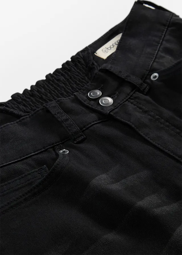 Corrigerende jeans mid waist, bootcut • zwart denim • product-page.page-title-suffix
