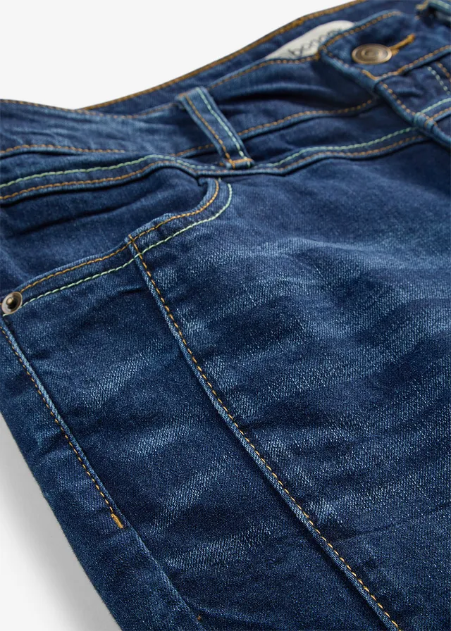 Jean droit taille mi-haute • bleu foncé denim • product-page.page-title-suffix