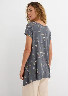 T-shirt met vlinders, Kleur: donkergrijs