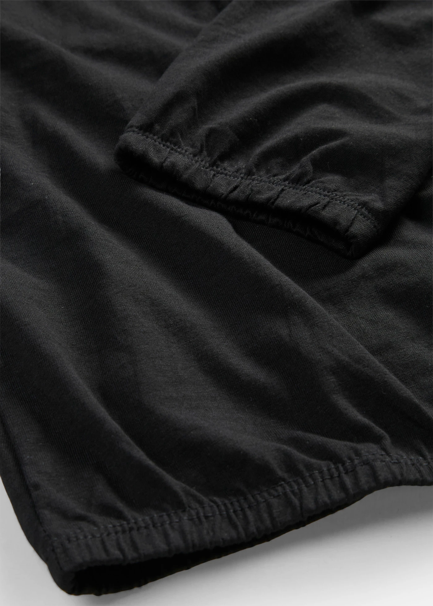 Triko s dlouhým rukávem a průvlekem na gumičku, z čisté bavlny • černá • bonprix obchod