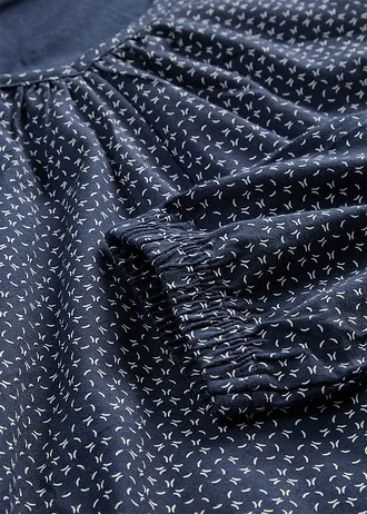 Longsleeve van biologisch katoen • donkerblauw gedessineerd • bonprix online shop