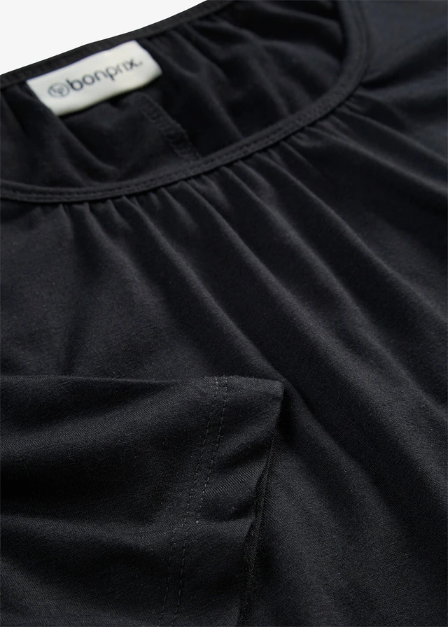 T-shirt oversize en viscose mélangée • noir • product-page.page-title-suffix