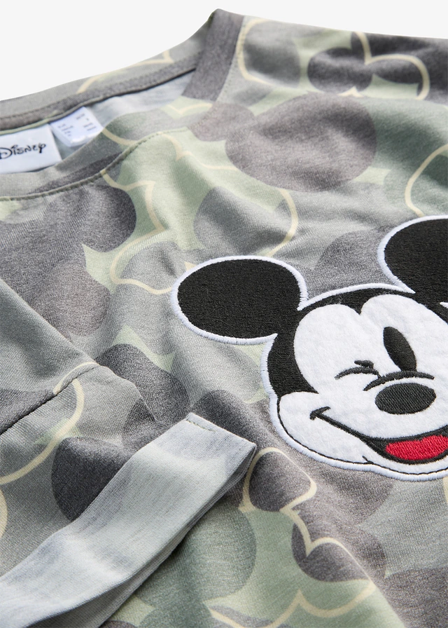 Shirt Mickey Mouse borduursel • groen-bruin camouflage • product-page.page-title-suffix