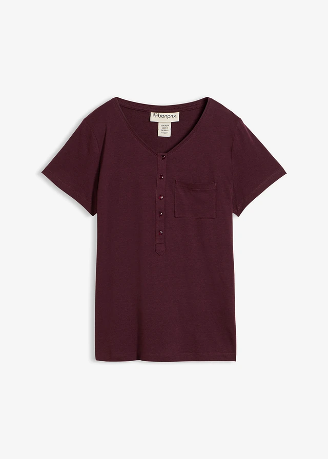 Tricou cu bandă de nasturi
