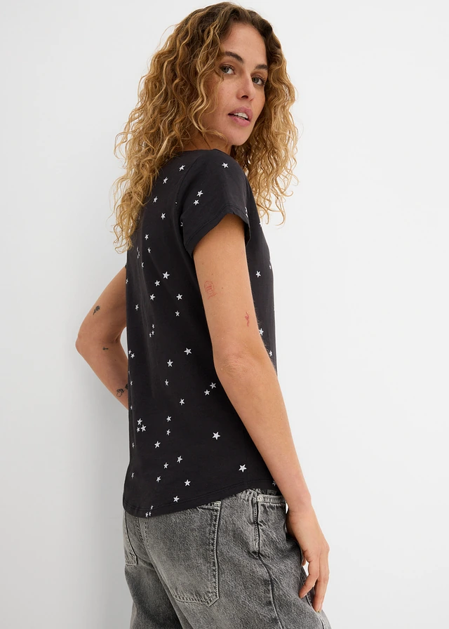 T-shirt 100% coton • noir imprimé • product-page.page-title-suffix