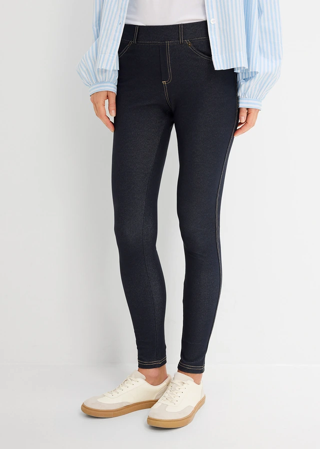 Legging effet jean, Couleur: bleu denim