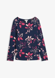 Bluză cu mânecă lungă cu imprimeu cu flori