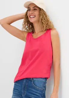 Dlouhý top z čisté bavlny (5 ks v balení) • ibiškově pink + světle šedý melír + bílá + černá + tmavě modrá • bonprix obchod