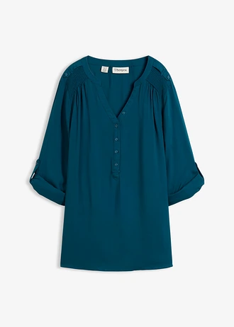 Tuniek van zachte viscose • blauwpetrol • bonprix online shop