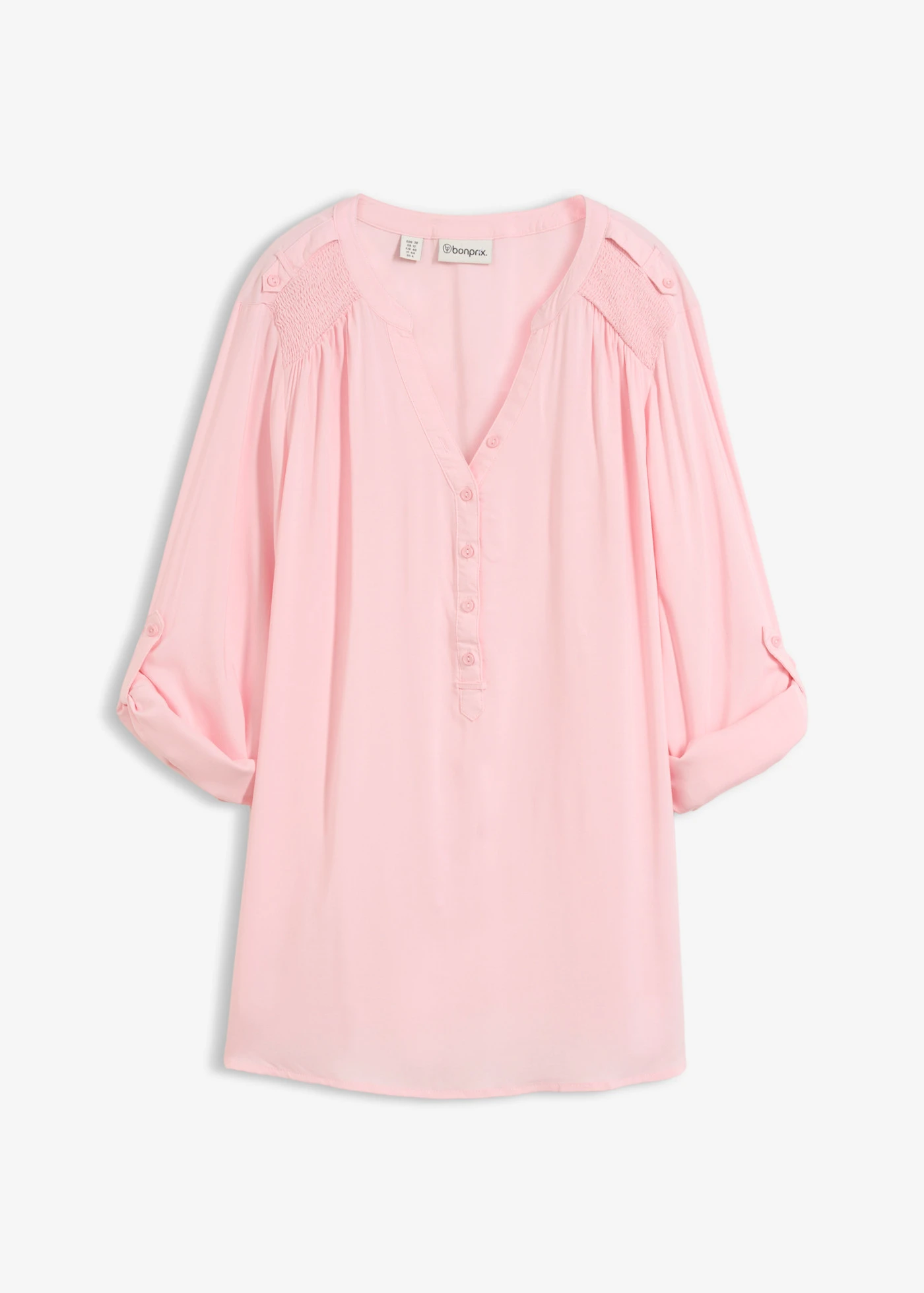 Tuniek van zachte viscose • roze poudre • bonprix online shop