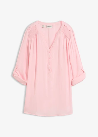 Tuniek van zachte viscose • roze poudre • bonprix online shop