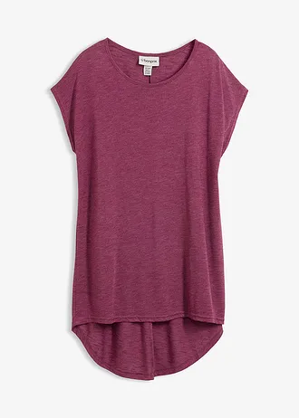 Longshirt in een viscosemix, Kleur: bessen mult