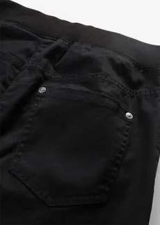 Keprové tregíny z elastické bavlněné směsi • černá • bonprix obchod