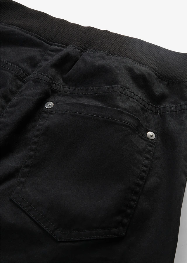 Pantalon à enfiler avec taille confortable, Straight • noir • product-page.page-title-suffix