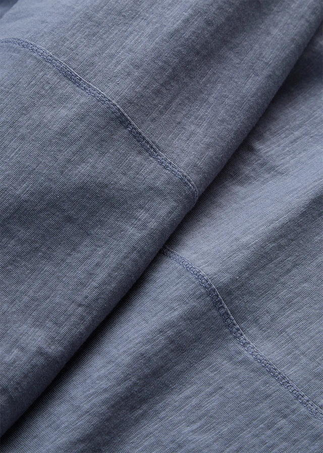 T-shirt manches en léger jersey flammé • indigo • product-page.page-title-suffix
